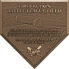 Little League field dedication bronze home plate plaque